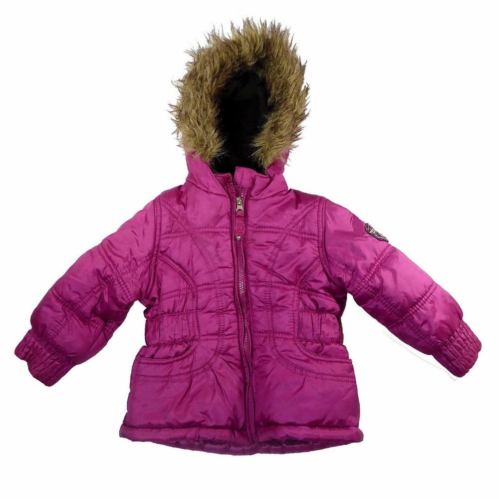 Protection System Girl’s Pink Faux Hoodie Jacket 2